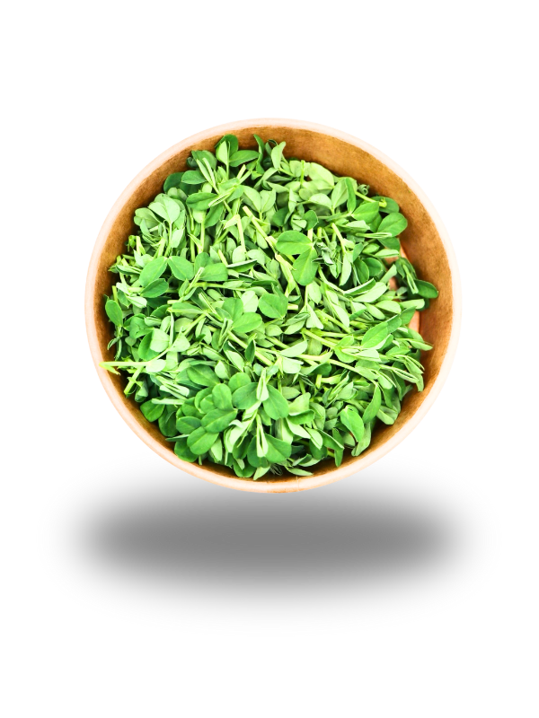 Erbsen-Microgreens ohne Ranken